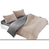 Merinos Eternity Çift Kişilik Nevresim Takımı Bej - 200 x 220 cm - Kum Beji