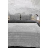 Merinos Eternity Fitilli Pelus Cift Kisilik Nevresim Takimi - Gri