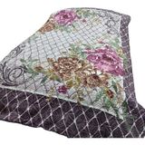 Merinos Fashion Çift Kişilik Vizon Battaniye (200X240)-ABEL Mor - 200 x 240 cm
