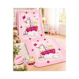Merinos Fashion Vizon Minik Peluş Ayıcık Ve Müslin Ağız Bezi Hediyeli Bebek Battaniyesi