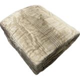 Merinos Harmony Çift Kişilik Peluş Battaniye 220X240 Vizon Rengi Yeni Model Yeni Desen - 220 x 240 cm