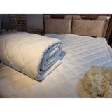 Merinos Kuzu Yünü Yorgan ÇİFT KİŞİLİK (%100 Saf Merinos Kuzu Yünü) - 195 x 215 cm - 010 - Beyaz