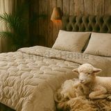 Merinos Kuzu Yünü Yorgan Tek Kişilik - 100 x 100 cm - Standart
