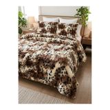 Merinos LEOPAR DESENLİ PELUŞ YORGAN ÇİFT KİŞİLİK