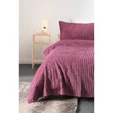 Merinos Modern Line 2 Parça Tek Kişilik Battaniye Seti - Mor - 160 x 220 cm