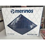 Merinos Modern Line 3 Parça Battaniye Seti - Lacivert Yumuşak Polyester Doku - 220 x 240 cm