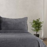Merinos Modern Line Antrasit Siyah Çift Kişilik Yatak Örtüsü Takımı - 260 x 240 cm