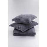 Merinos Modern Line Gri 220x240 cm 3 Parça Battaniye Seti