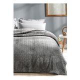 Merinos Modern Line Koyu Gri 150x200 cm 2 Parça Battaniye Seti