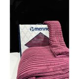 Merinos Modernline Tek Kişilik Yatak Örtüsü - 150 x 220 cm - Mürdüm