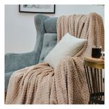 Merinos Pearl Tek Kişilik Tomurcuk Battaniye - Cappuccino - 150 x 200 cm