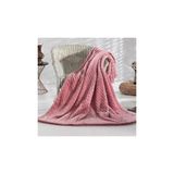 Merinos Pearl Tomurcuk Battaniye Koyu Gül Kurusu Tek Kişilik