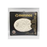 Merınos Pırıltı Battanıye Cıft Kısılık Kemık-Sılver