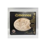 Merinos Pırıltı Embos Çift Kişilik Battaniye - Bej Gold Işlemeli