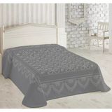 Merinos Pırıltı Embos Vizon Battaniye 220X240 Gri