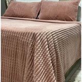 Merinos Pudra Çift Kişilik 3 Parça Modernline Yatak Örtüsü Merinos - 220 x 240 cm