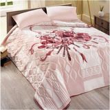 Merinos Sarar Süper 4 kg Damla Pembe 220x240 cm Çift Kişilik Battaniye
