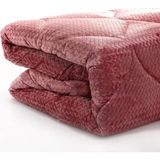Merinos Tek Kiş Zigzag Fashion Micro Yorgan Erguvan - 155 x 215 cm - Kiremit