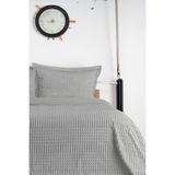 Merinos Tek Kişilik Battaniye Seti 2 Parça Antibakteriyel Gri Desenli 160 x 220 cm Polyester