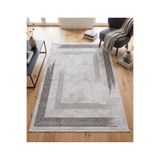 Merinos Vista Gri %100 Akrilik Halı Yumuşak Dokulu Modern Salon Oturma Odası Halısı