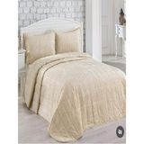 Merinos Yatak Örtüsü Çift Kişilik Ipeksoft / Çeyizlik / Günlük Kullanım Için Uygun - Bej - 240 x 260 cm