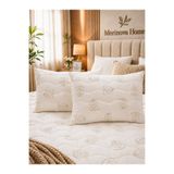 Merinova Home Merinova Kapitoneli %100 Doğal Yün Dolgulu Yastık Seti 2’li 50x70 cm Nefes Alan Terletmeyen Yastık
