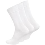 Meristanbul 3’lü Unisex Diyabetik Çorapları – Lastiksiz Konfor Bileği, Dikişsiz Burun,%80 Pamuk – Siyah/Beyaz/Lacivert/Gri/Jeans Mavi/Bej Renk Seçenekleri ile çeşitli (Beyaz, 39-42)