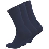 Meristanbul 3’lü Unisex Diyabetik Çorapları – Lastiksiz Konfor Bileği, Dikişsiz Burun,%80 Pamuk – Siyah/Beyaz/Lacivert/Gri/Jeans Mavi/Bej Renk Seçenekleri ile çeşitli (Lacivert, 39-42)