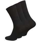 Meristanbul 3’lü Unisex Diyabetik Çorapları – Lastiksiz Konfor Bileği, Dikişsiz Burun,%80 Pamuk – Siyah/Beyaz/Lacivert/Gri/Jeans Mavi/Bej Renk Seçenekleri ile çeşitli (Siyah, 43-46)