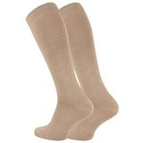 Meristanbul Uçuş & Seyahat Çorabı – Unisex Diz Altı Kompresyon Çorabı – Varis ve Dolaşım Desteği – Tekli – 35-38/39-42/43-46 (Bej, 39-42)
