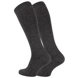 Meristanbul Uçuş & Seyahat Çorabı – Unisex Diz Altı Kompresyon Çorabı – Varis ve Dolaşım Desteği – Tekli – 35-38/39-42/43-46 (Koyu Gri, 43-46)