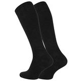 Meristanbul Uçuş & Seyahat Çorabı – Unisex Diz Altı Kompresyon Çorabı – Varis ve Dolaşım Desteği – Tekli – 35-38/39-42/43-46 (Siyah, 43-46)