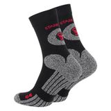Meristanbul Unisex Trekking Çorap – Yastıklı Taban ve Nefes Alabilir Tasarım (Siyah, 35-38)