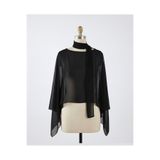 MERİT FASHION Fular Detaylı Şifon Bluz&Bolero
