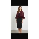 MERİT FASHION Otriş Detaylı Multi Şifon Bluz & Bolero