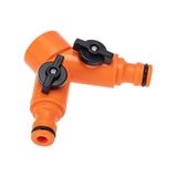Meriva M176 Bahçe Musluğu Hortum Baglantı Ayırıcı Aparatı Vanalı 2li 3/4 x 1/2"