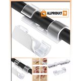 MERİVİA All Product Kendinden Yapışkanlı Kablo Sabitleyici Klips Seti 160’lı – Şeffaf Kablo Düzenleyici, Toplayıcı, Her Yüzeye Uygun, Kolay Montaj - 160 adet