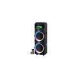 Merix PartyMax RGB Bluetooth Hoparlör – Çift Bass, Kablosuz Mikrofonlu, Yüksek Ses Gücü