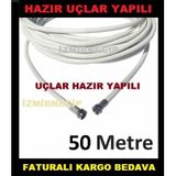 MERKEZİ SİSTEMLERE UYUMLU HAZIR UÇLU 50 METRE UYDU KABLOSU