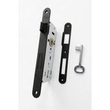 Merkezoğlu Mat Siyah Iç Oda Kapı Kilidi – 40x23mm – Sessiz, Dayanıklı & Modern Tasarım