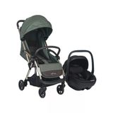 Merkür Bebe Ruby Tek Tuşla Otomatik Katlanan Kabin Boy Travel Sistem Bebek Arabası Yeşil - Merkür Bebe Guardix İ-Size Oto Koltuğu Ana Kucağı 0-13 Kg Siyah
