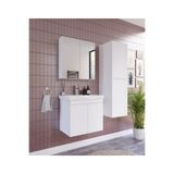 MERLİN MOBİLYA ALNİTAK 3'LÜ BANYO DOLABI TAKIMI-65'lik Hilton Lavabo