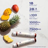 Mermaid Shot Collagen | 1000 Da Molekül Ağırlığı, Yüksek Biyoetkinlik Premium Balık (Marine) Kolajen Diyet Takviyesi Zengin Formül Mango Ananas, Hyalüronik A., Glutatyon, Biotin, C Vitamini 28 Shot