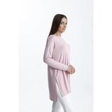 Mermaya Premium Kalite Penye Tunik. - Açık Pembe - Standart