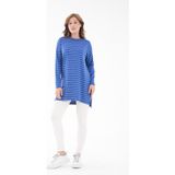 Mermaya Premium Kalite Penye Tunik. - Standart - 01.Mavi