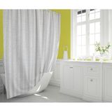Mermer Desen Banyo Perdesi Çift Kanat 120x200 CM Duş Perdesi Beyaz