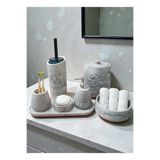 Mermer Desen Beton Banyo Seti Tuvalet Wc,Sıvı Sabunlu, Diş Fırçalığı Aksesuar Takımı, Dekorasyon TR1081210