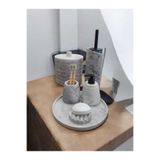 Mermer Desen Beton Banyo Seti,Tuvalet WC,Çöp Kovası, Sabunluk,Tepsi,Mumluk,Aksesuar,Dekorasyon TR3203