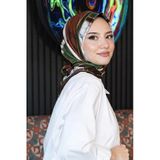 Mermer Desen Bronz Soft Pamuk Eşarp