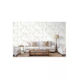 Mermer Desen Duvar Kağıdı - Beta 1109-1, Beyaz, Elyaf Taban (Non-Woven) - 16.5 M2